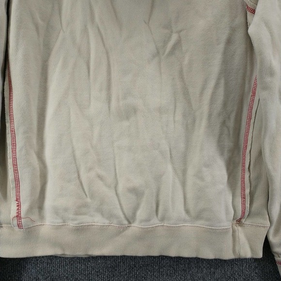 Colosseum Athletics Womens Indiana Hoosiers Pullover Hoodie Cream XL Embroidered - Picture 10 of 14